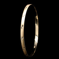 14K Yellow Gold Estate Bangle Bracelet