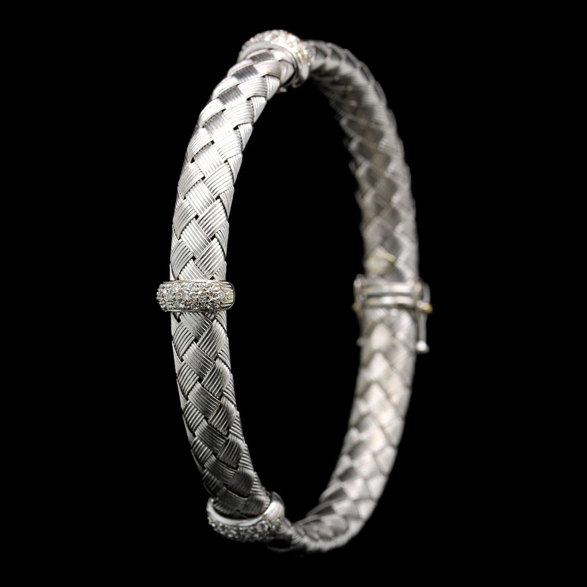 Roberto Coin 18K White Gold Estate Diamond Bracelet – Long's Jewelers