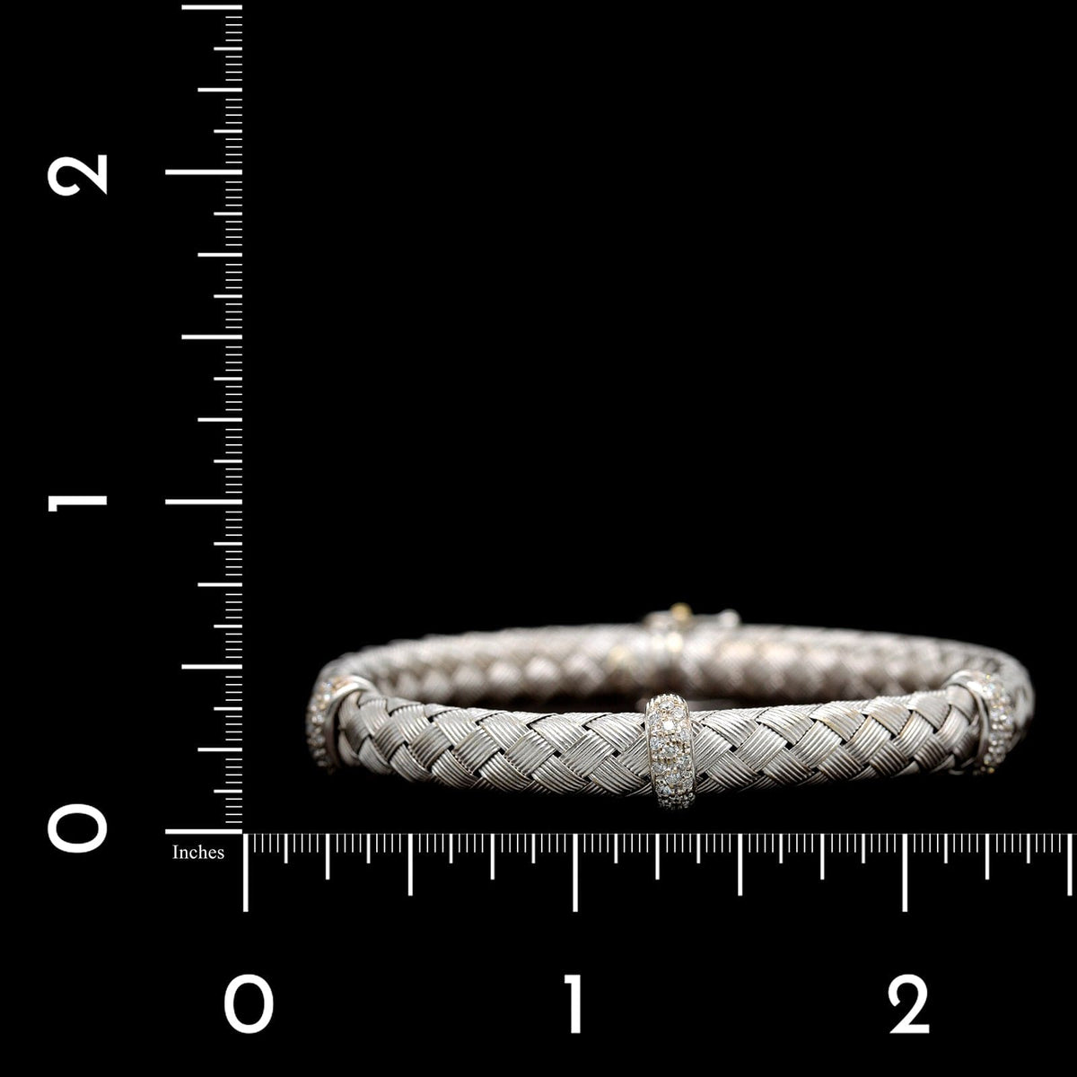 Roberto Coin 18K White Gold Estate Diamond Bracelet – Long's Jewelers