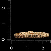 14K Yellow Gold Estate Fancy Link Bracelet