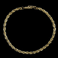 14K Yellow Gold Estate Rope Bracelet