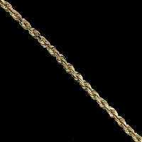 14K Yellow Gold Estate Rope Bracelet