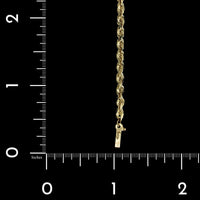 14K Yellow Gold Estate Rope Bracelet