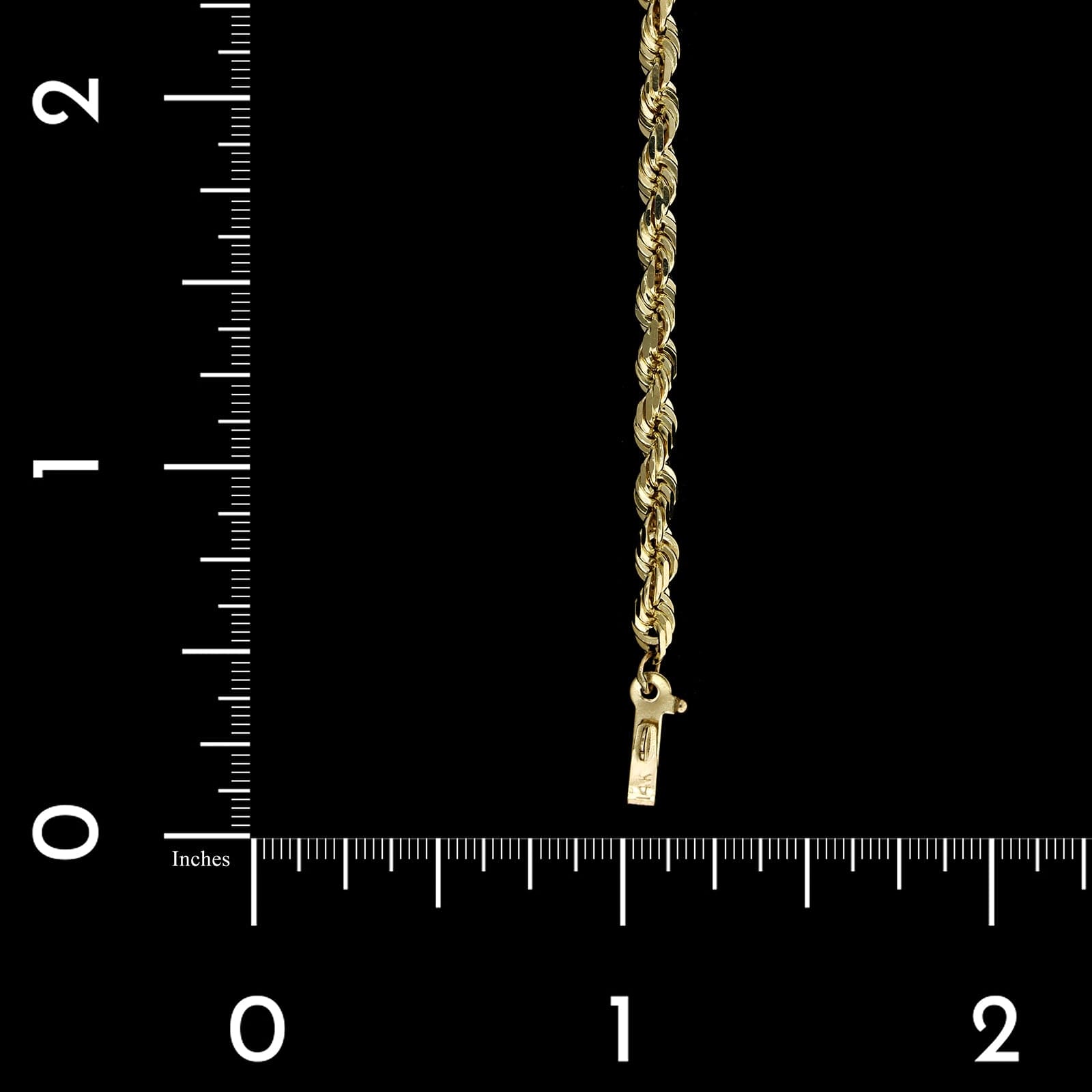 14K Yellow Gold Estate Rope Bracelet