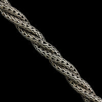 John Hardy Sterling Silver and 18K Yellow Gold Estate Triple Twist Dot Bracelet