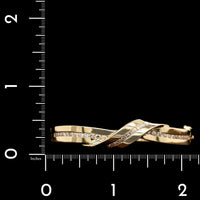 14K Yellow Gold Estate Diamond Bangle
