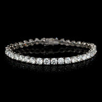 Platinum Estate and Diamond Tennis Bracelet