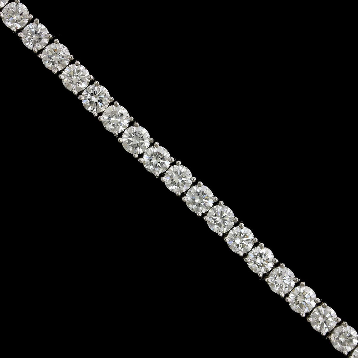 Platinum Estate and Diamond Tennis Bracelet