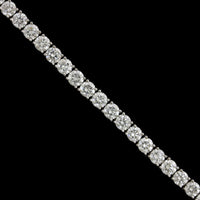 Platinum Estate and Diamond Tennis Bracelet