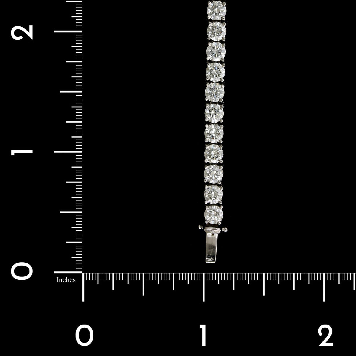 Platinum Estate and Diamond Tennis Bracelet
