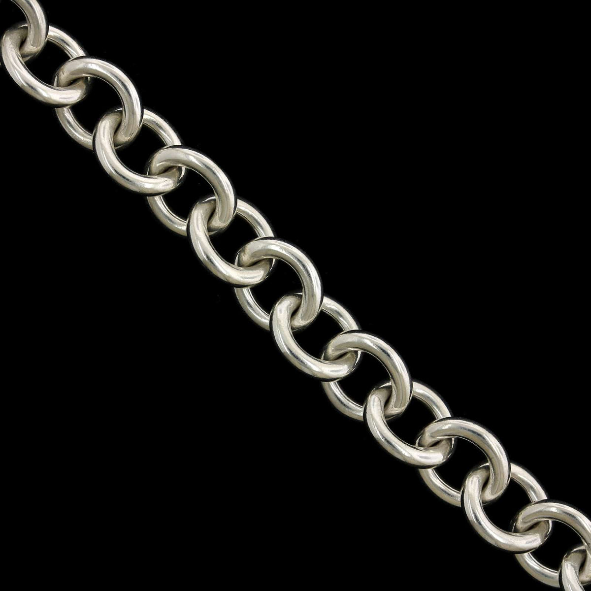 Tiffany & Co. Sterling Silver Estate Heart Tag Return to Tiffany Toggle Bracelet