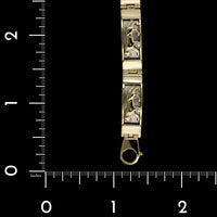 14K Two-tone Estate Panther Bracelet