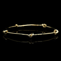 Vintage 18K Yellow Gold Estate Aldo Cipullo Love Knot Bangle