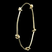 Vintage 18K Yellow Gold Estate Aldo Cipullo Love Knot Bangle