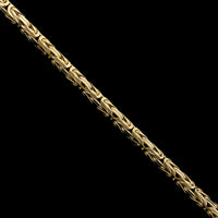 14K Yellow Gold Estate Byzantine Link Bracelet