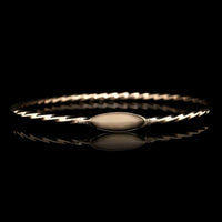 14K Yellow Gold Estate Bangle Bracelet