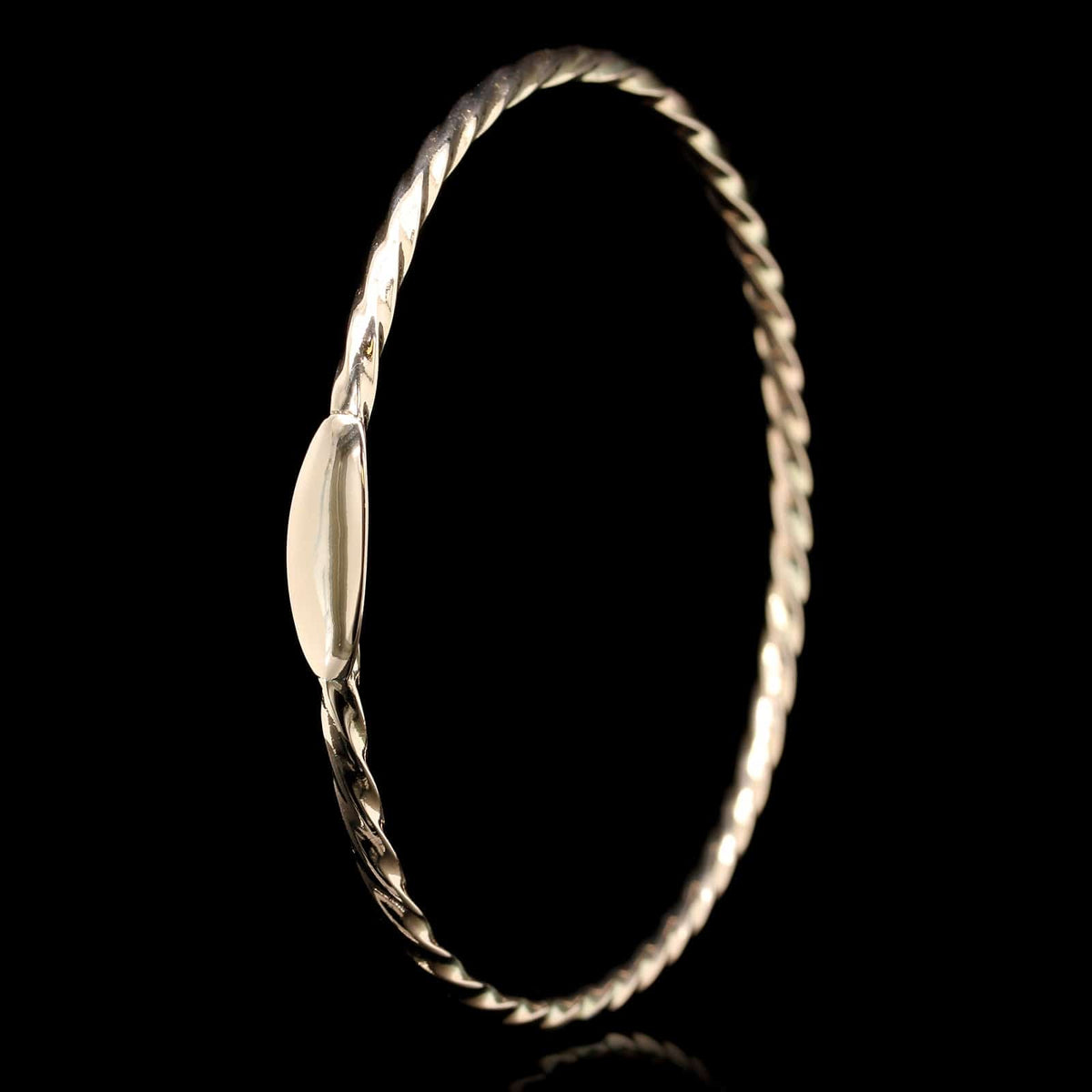 14K Yellow Gold Estate Bangle Bracelet