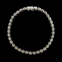 14K White Gold Estate Diamond Tennis Bracelet
