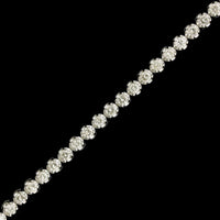 14K White Gold Estate Diamond Tennis Bracelet