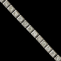 Platinum Estate Diamond Line Bracelet