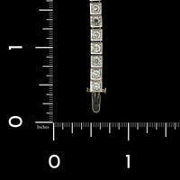 Platinum Estate Diamond Line Bracelet