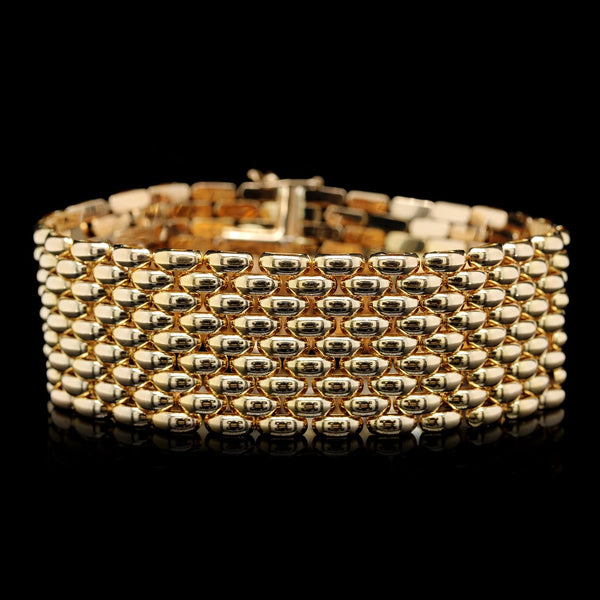 新作 ロンハーマ14K Line Bracelet ¥429,000 14K Yellow Gold Solid Rope Bracelet – Long's Jewelers