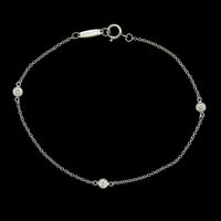 Tiffany & Co. Elsa Peretti Platinum Estate Diamond by the Yard Bracelet