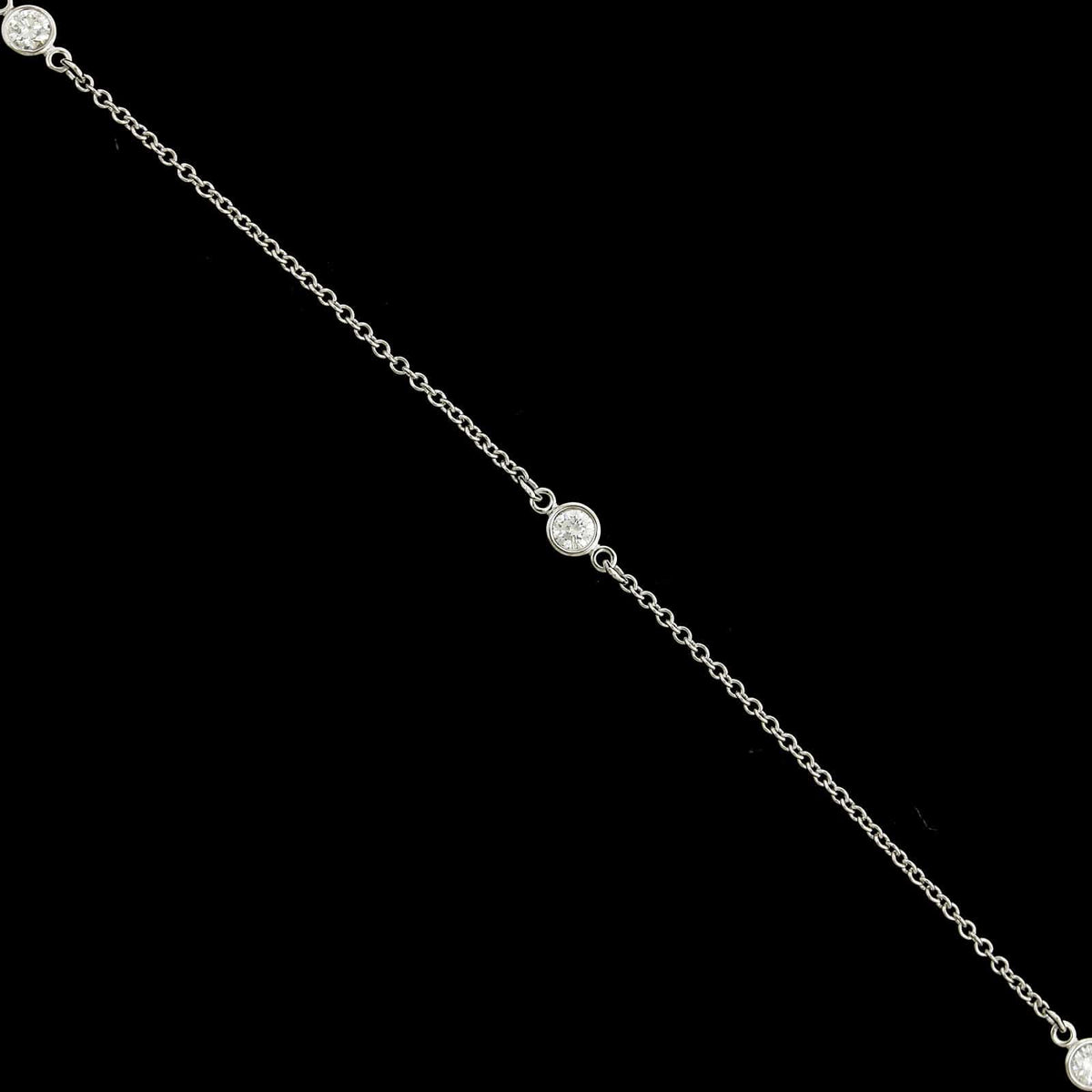 Tiffany & Co. Elsa Peretti Platinum Estate Diamond by the Yard Bracelet