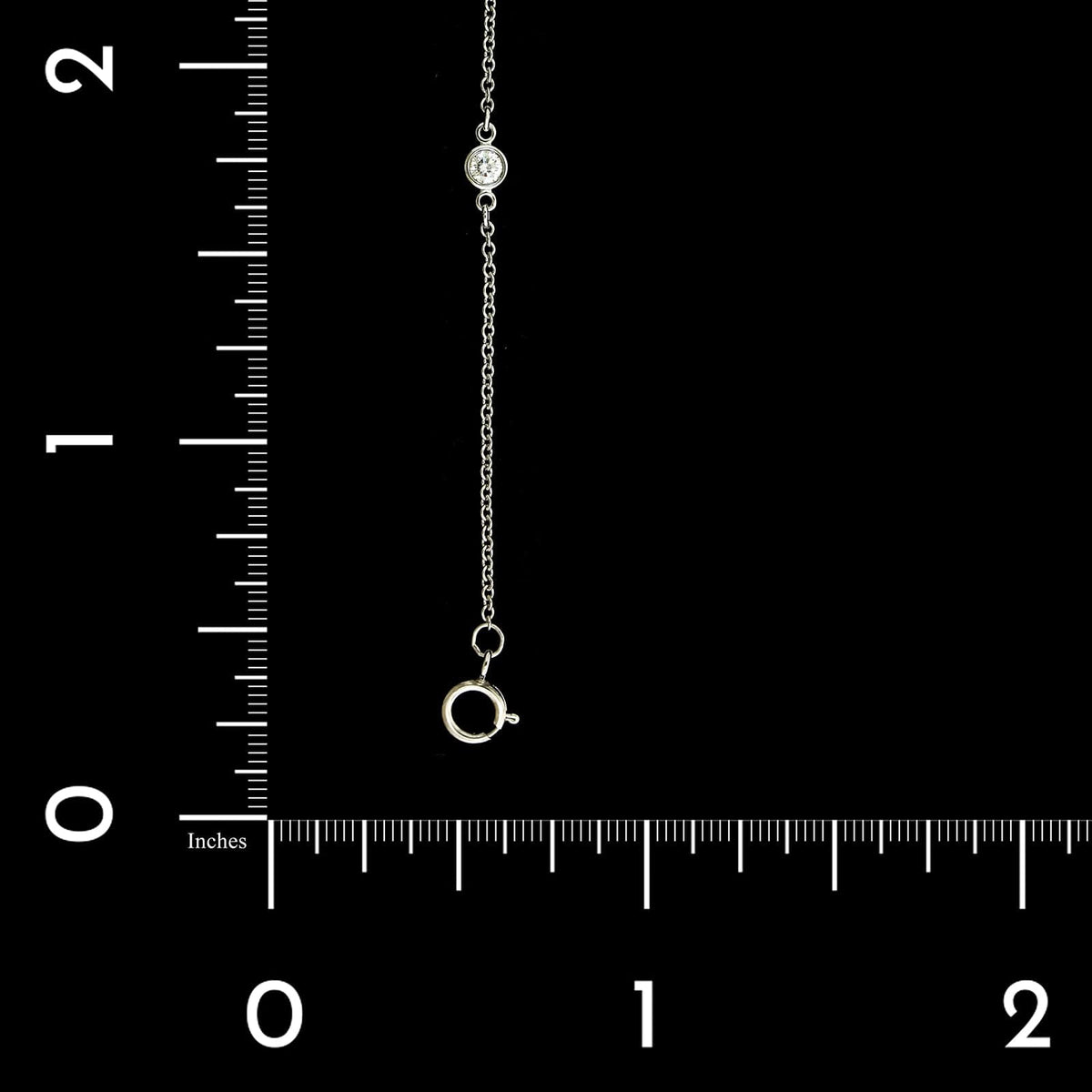 Tiffany & Co. Elsa Peretti Platinum Estate Diamond by the Yard Bracelet