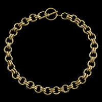 14K Yellow Gold Estate Circular Link Bracelet