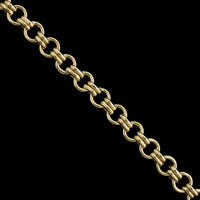 14K Yellow Gold Estate Circular Link Bracelet