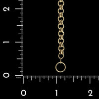 14K Yellow Gold Estate Circular Link Bracelet