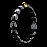 Adamas 18K Yellow Gold Estate Ceramic and Diamond Stretch Bracelet