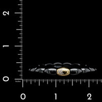 Adamas 18K Yellow Gold Estate Ceramic and Diamond Stretch Bracelet