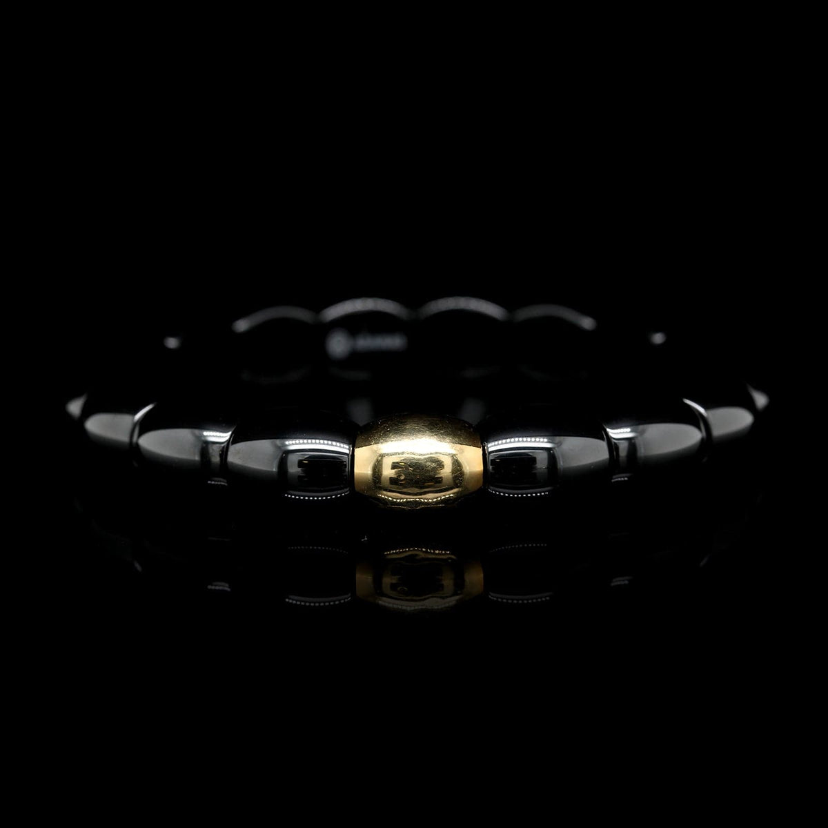 Adamas 18K Yellow Gold Estate Ceramic Stretch Bracelet