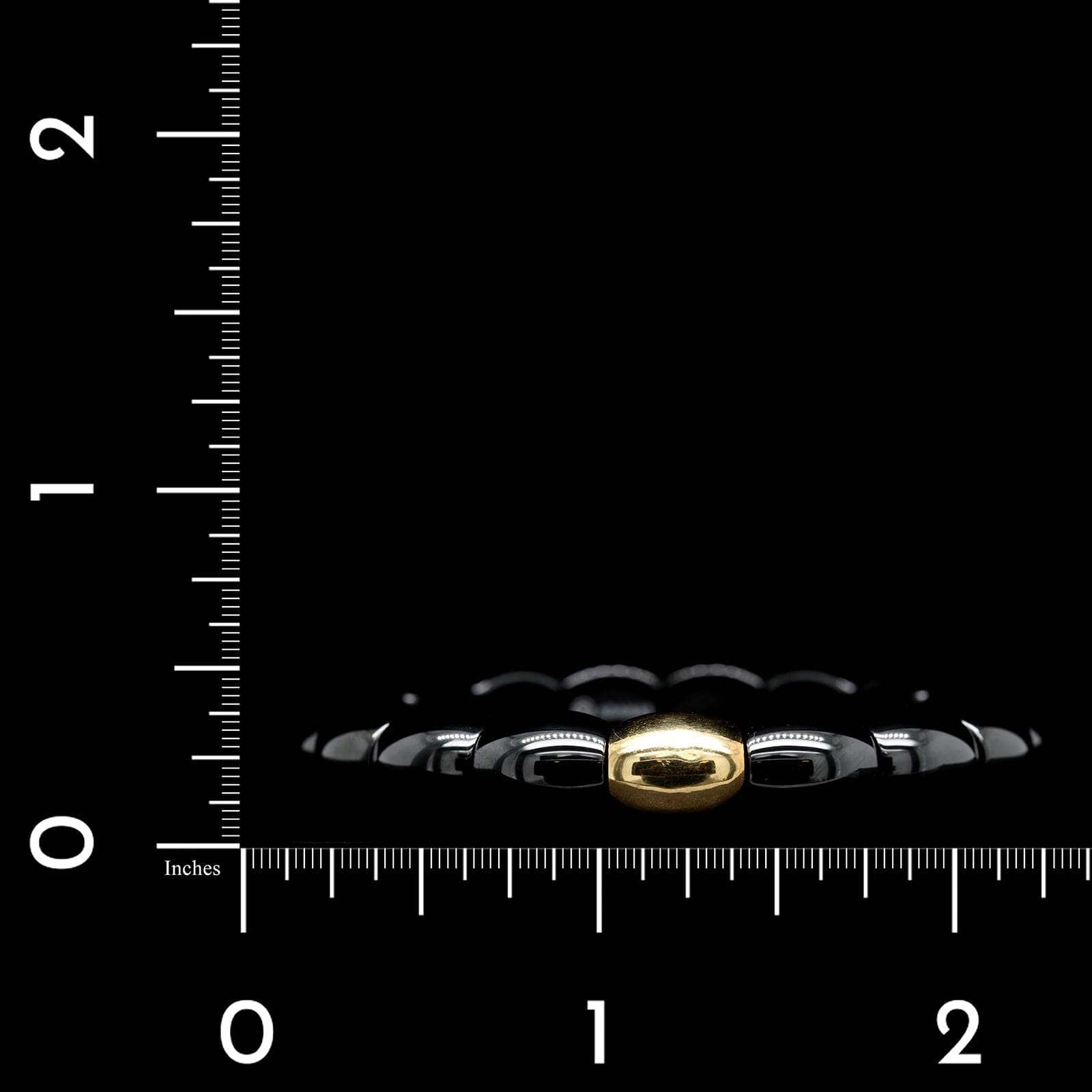 Adamas 18K Yellow Gold Estate Ceramic Stretch Bracelet