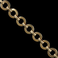 14K Yellow Gold Estate Circular Link Bracelet