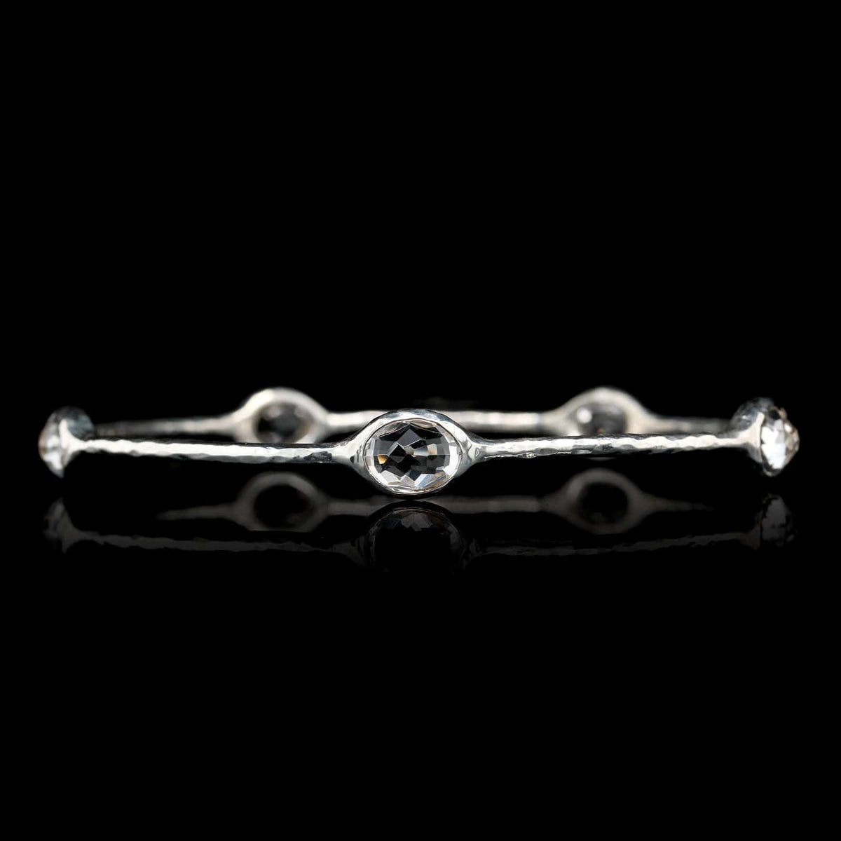 Ippolita Sterling Silver Estate Rock Candy Crystal Bangle Bracelet