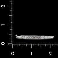 14K White Gold Estate Diamond Bangle