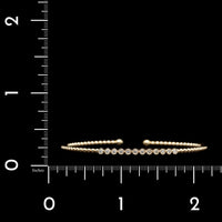 14K Yellow Gold Estate Diamond Cuff Bracelet