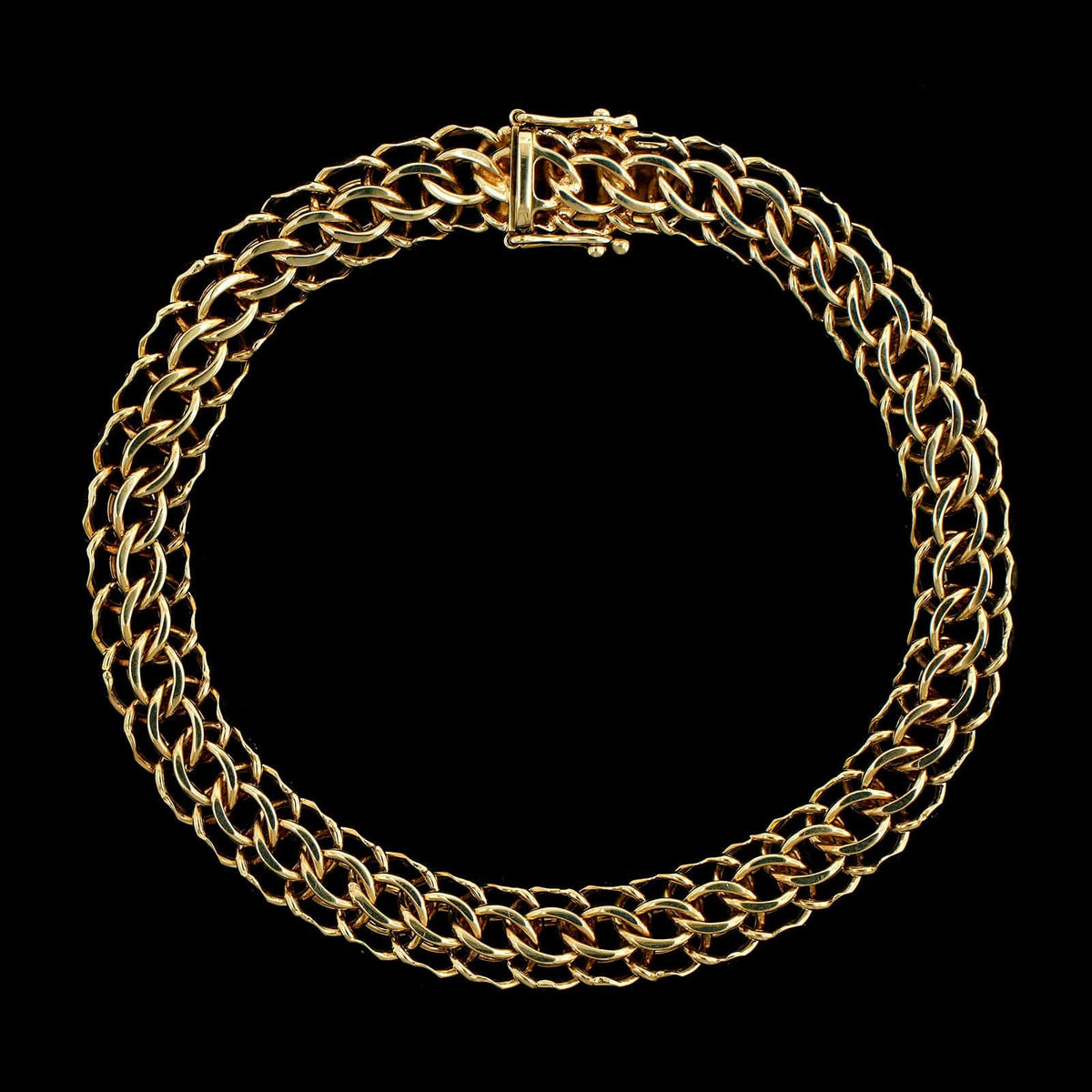 14K Yellow Gold Estate Fancy Link Bracelet