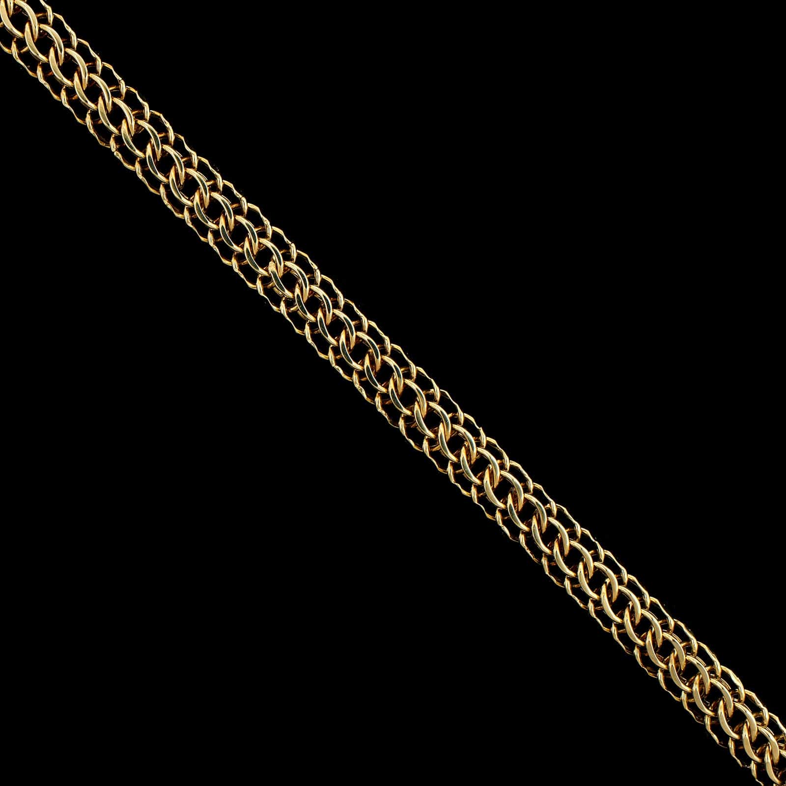 14K Yellow Gold Estate Fancy Link Bracelet