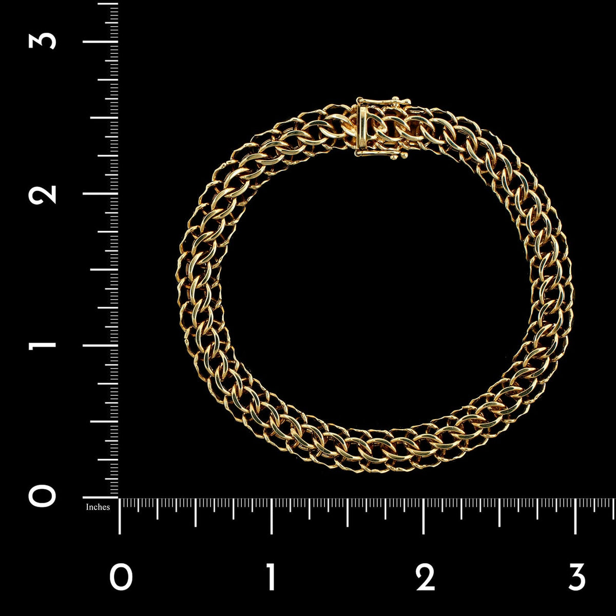 14K Yellow Gold Estate Fancy Link Bracelet