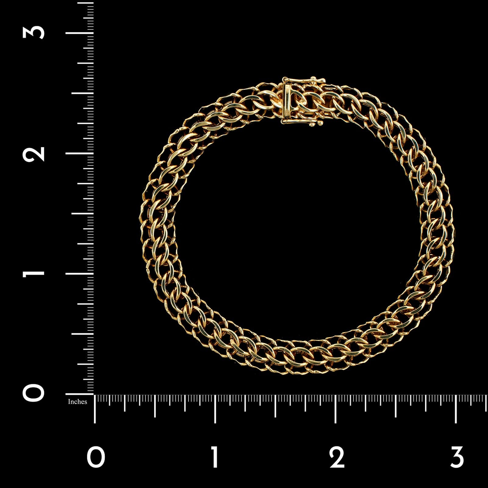 14K Yellow Gold Estate Fancy Link Bracelet