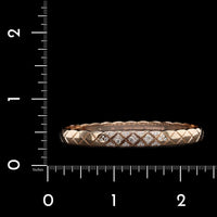 Chanel 18K Beige Gold Estate Diamond Coco Crush Bangle