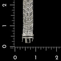 18K White Gold Estate Mesh Link Bracelet