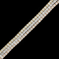 18K Tricolor Gold Estate Diamond Bracelet