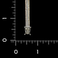18K Tricolor Gold Estate Diamond Bracelet