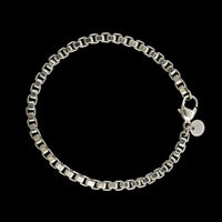 Tiffany & Co. Sterling Silver Estate Venetian Box Link Bracelet