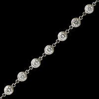 Tiffany & Co. Elsa Peretti Platinum Estate Diamond By The Yard Bracelet